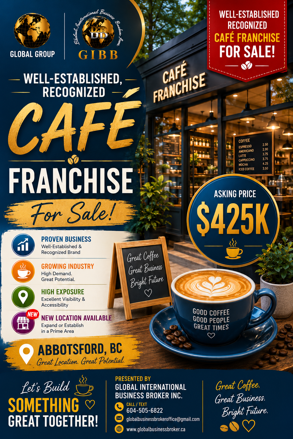 Well-Established Cafe in Abbotsford, BC